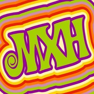 MXH psychedelic rainbow lettering, the Malehypnosis mark